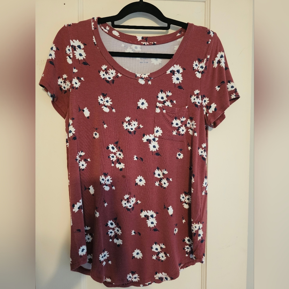 Arket Red Floral T-Shirt